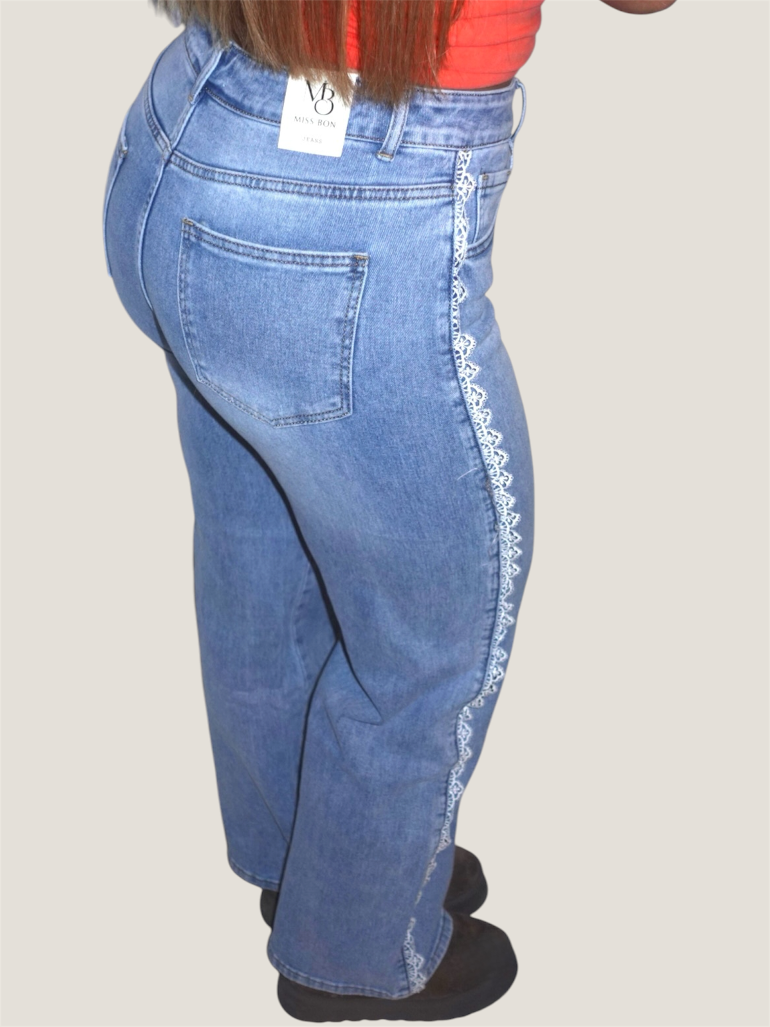 Lace Flow Wide Leg Jeans