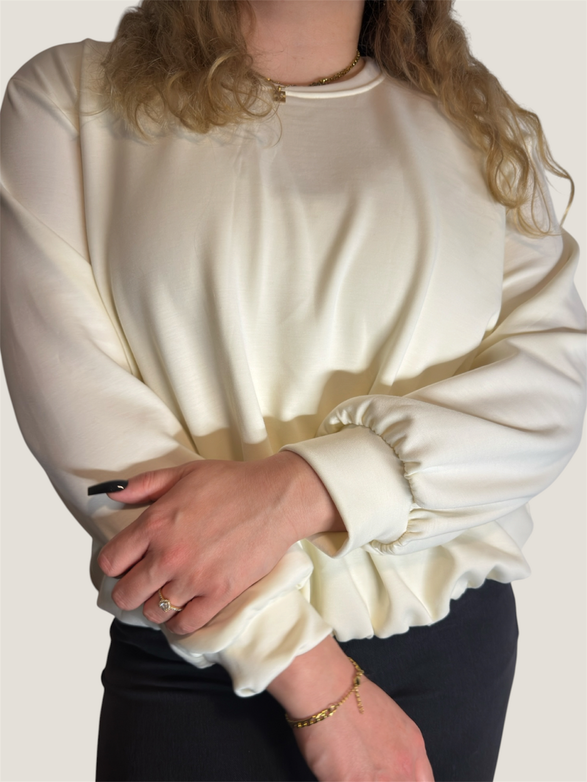 Soft Mood Sweatshirt Creme