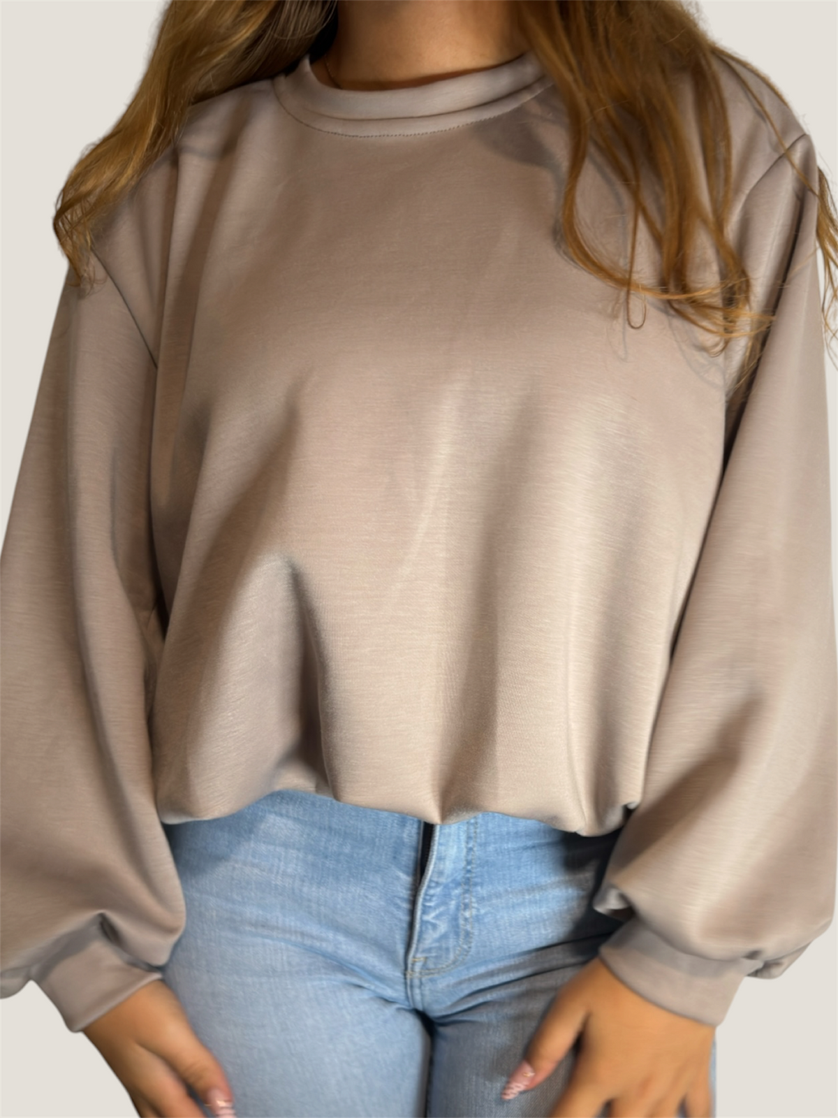 Soft Mood Sweatshirt Taupe