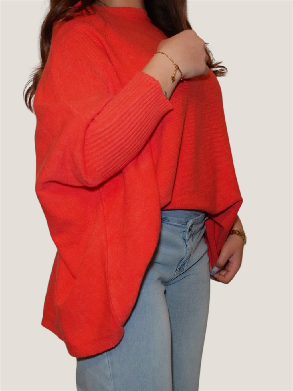 Dreamy Flow Pullover Rot