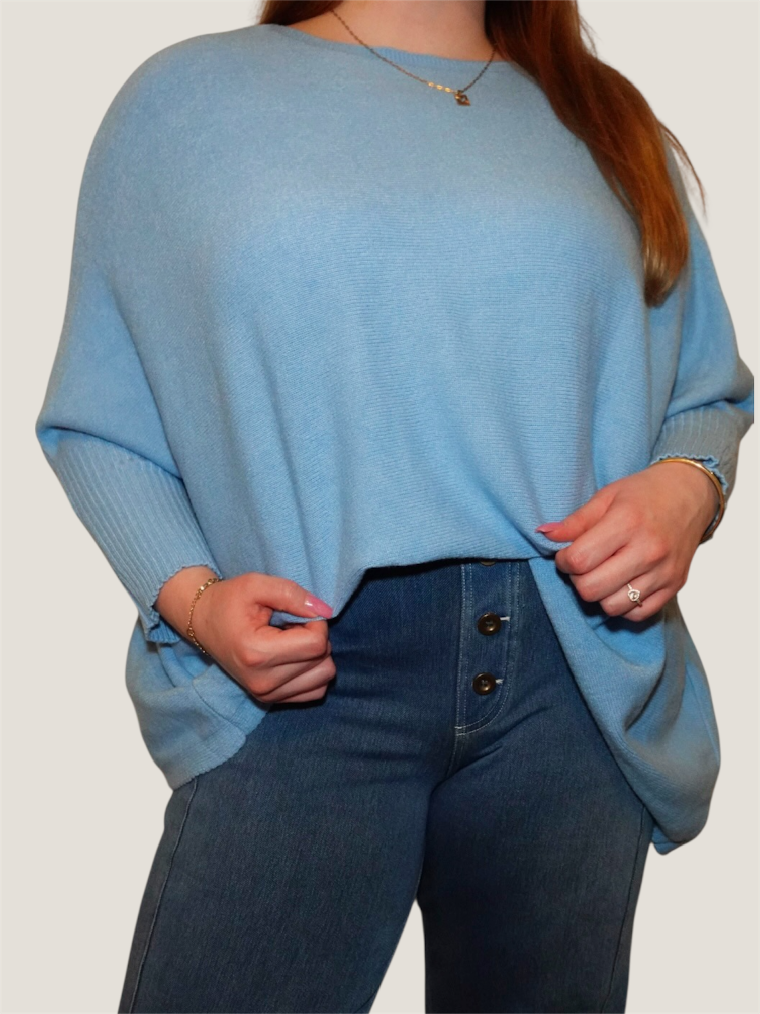 Dreamy Flow Pullover Hellblau