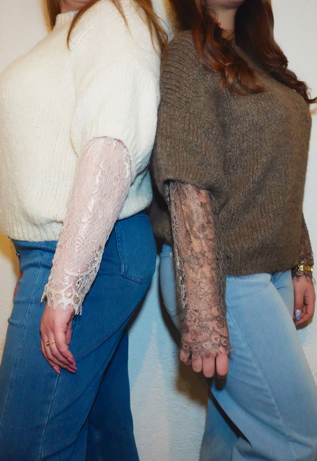 Lace Whisper Pullover Creme