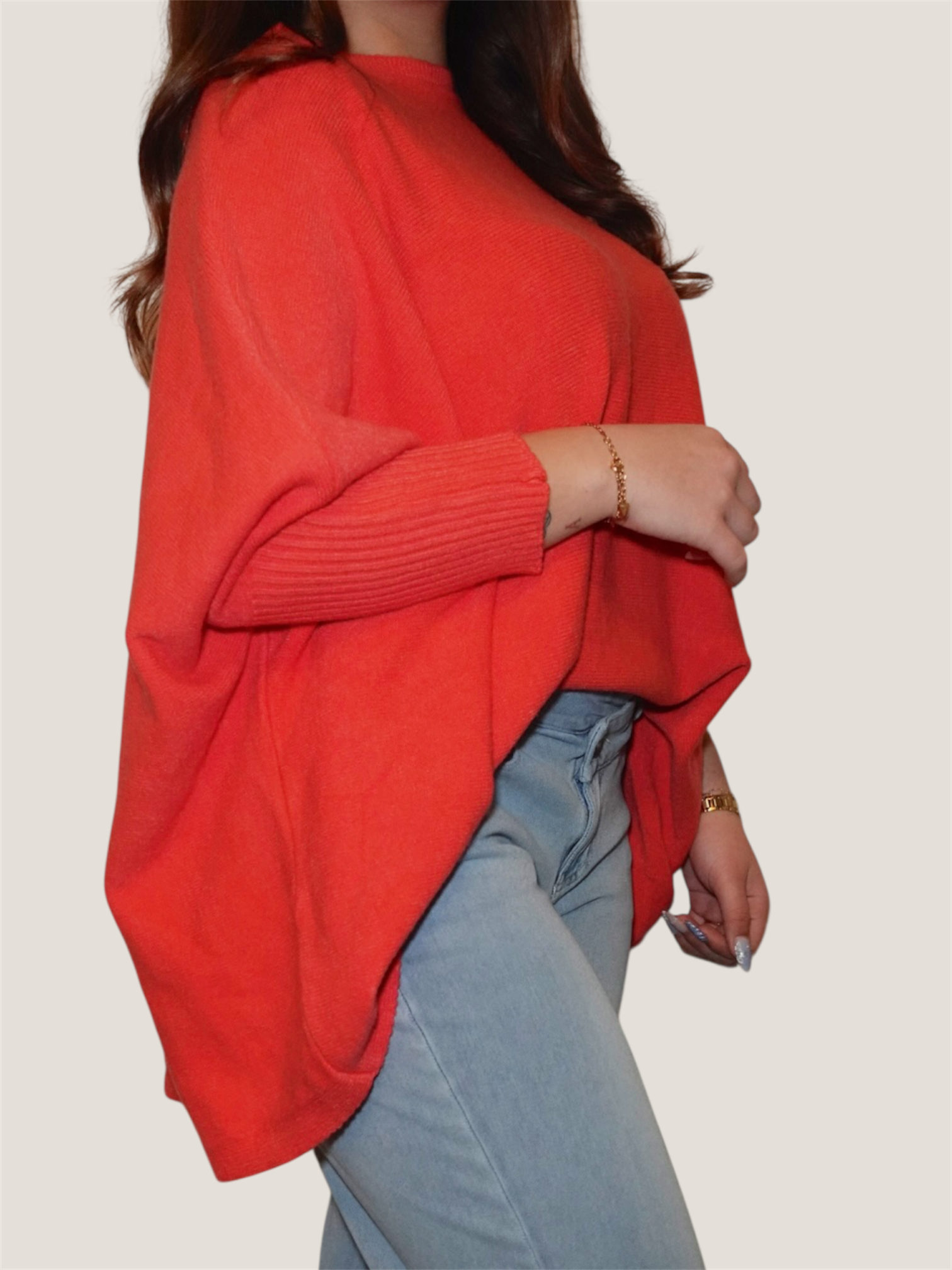 Dreamy Flow Pullover Rot