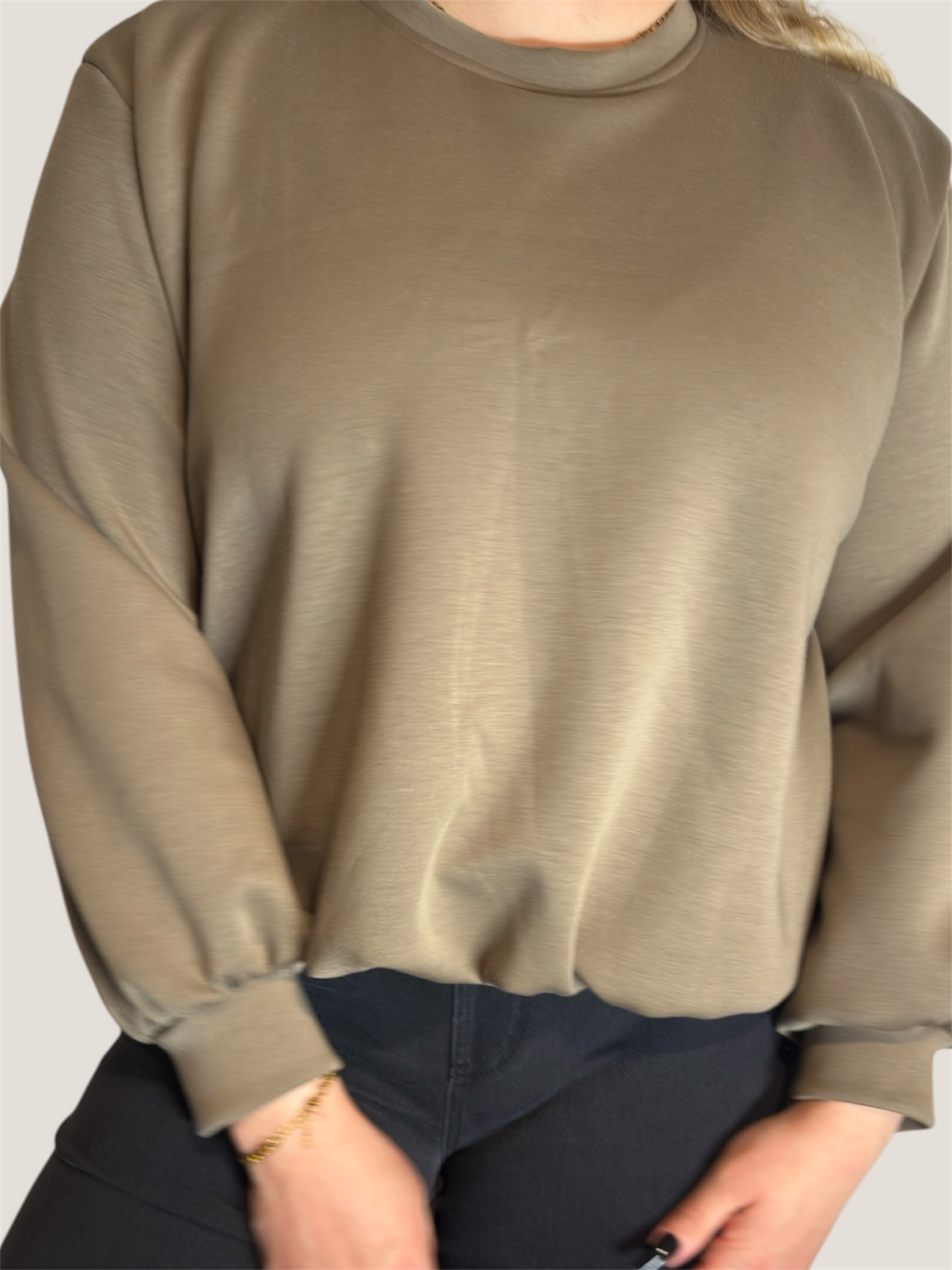 Soft Mood Sweatshirt Khaki