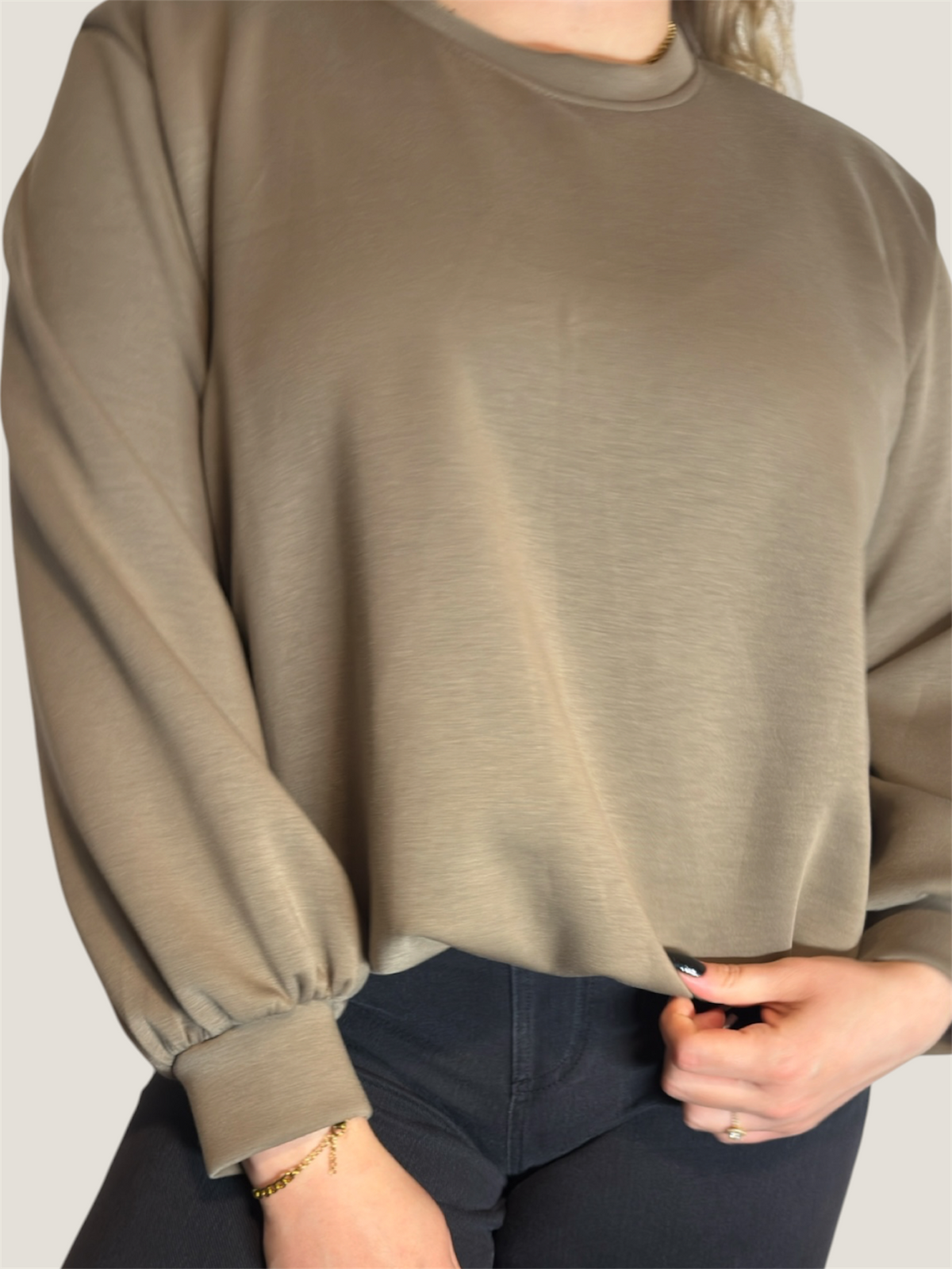Soft Mood Sweatshirt Khaki