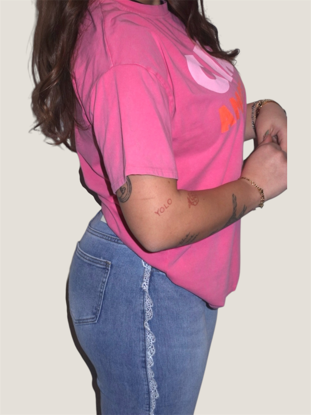 Ciao Amore Mio T-Shirt Pink