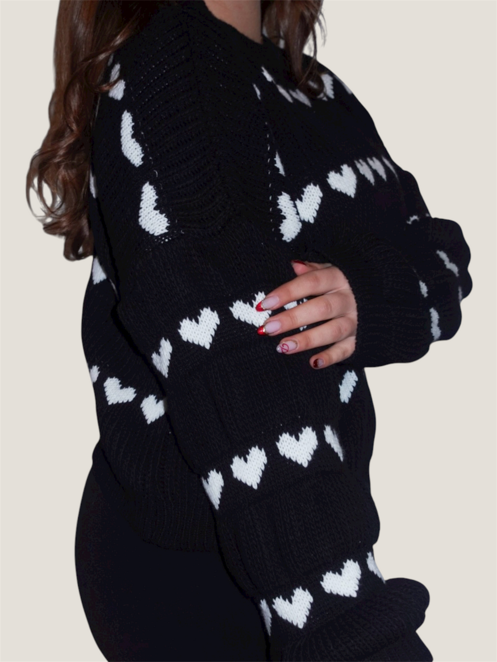 Winter Love Pullover Schwarz