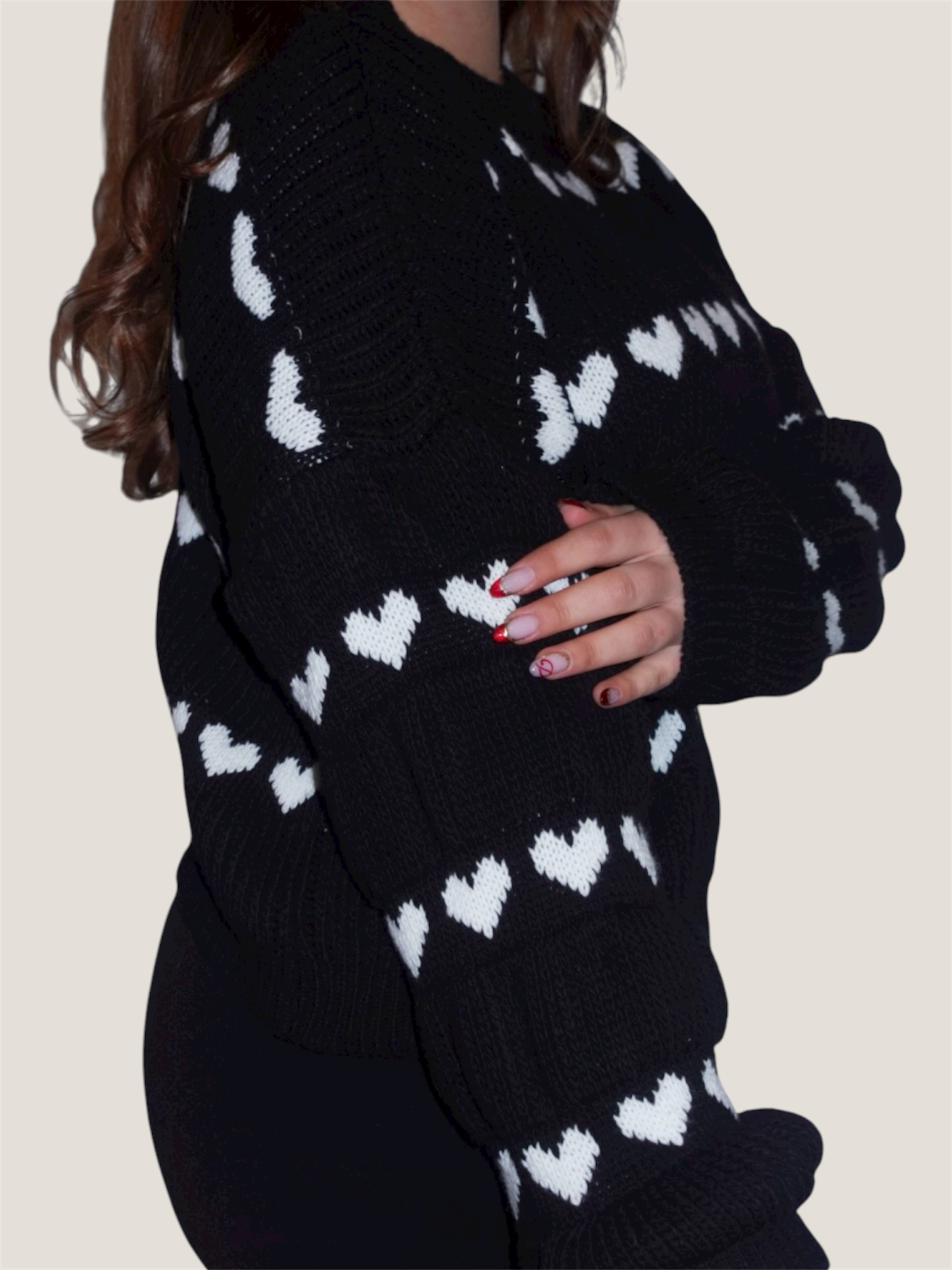 Winter Love Pullover Schwarz