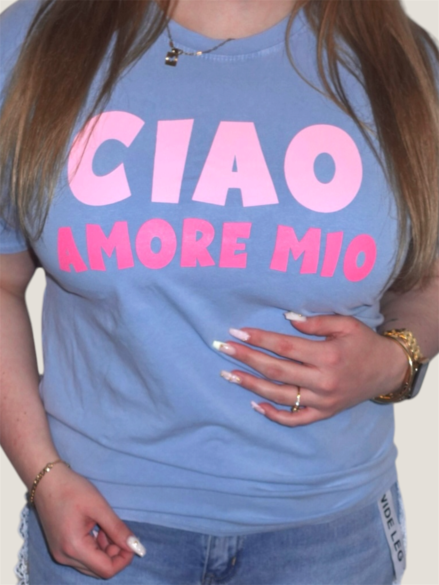 Ciao Amore Mio T-Shirt Blau