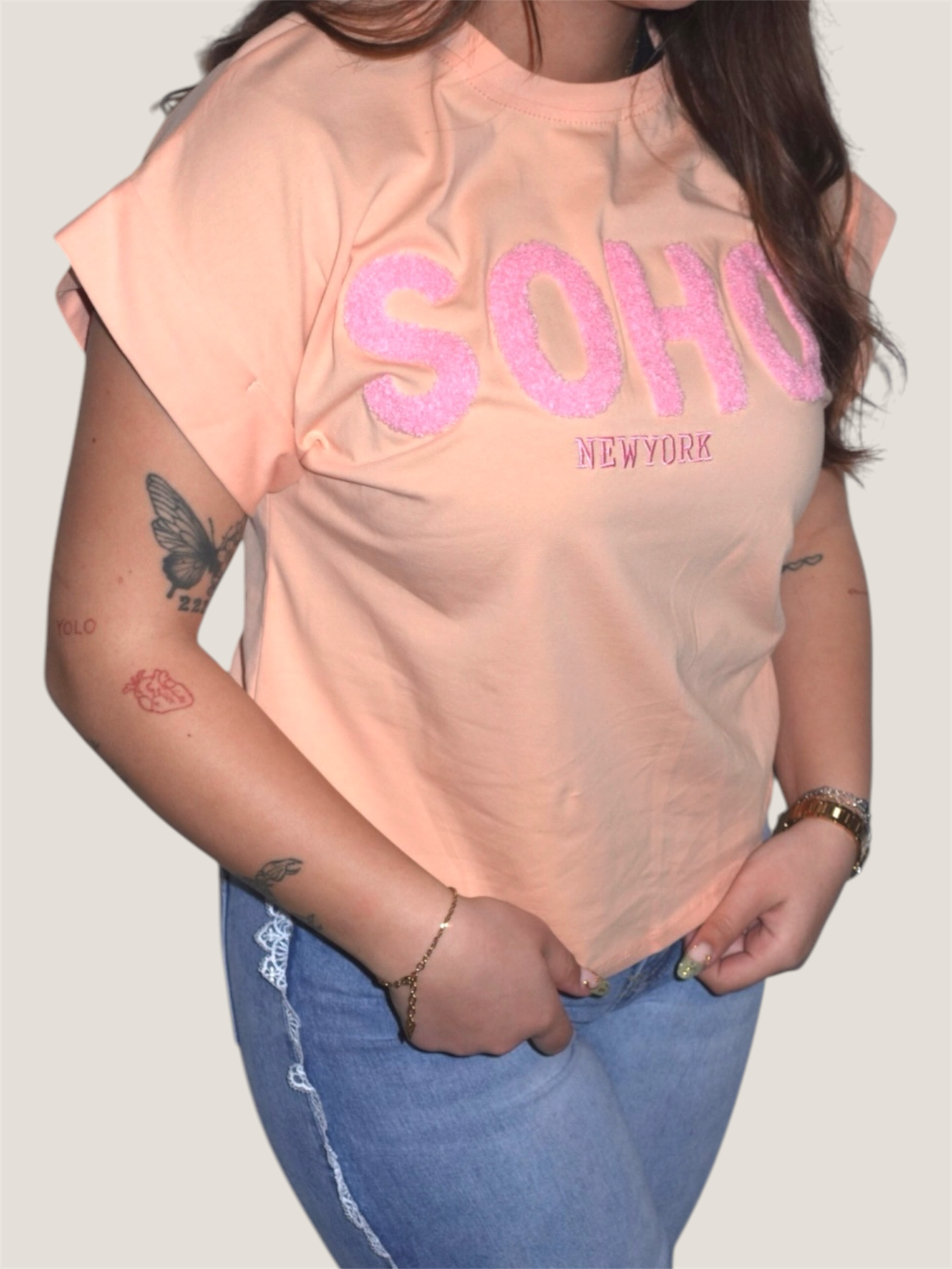Soho Vibe T-Shirt Peach