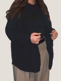 Dreamy Soft Musselin Bluse Schwarz