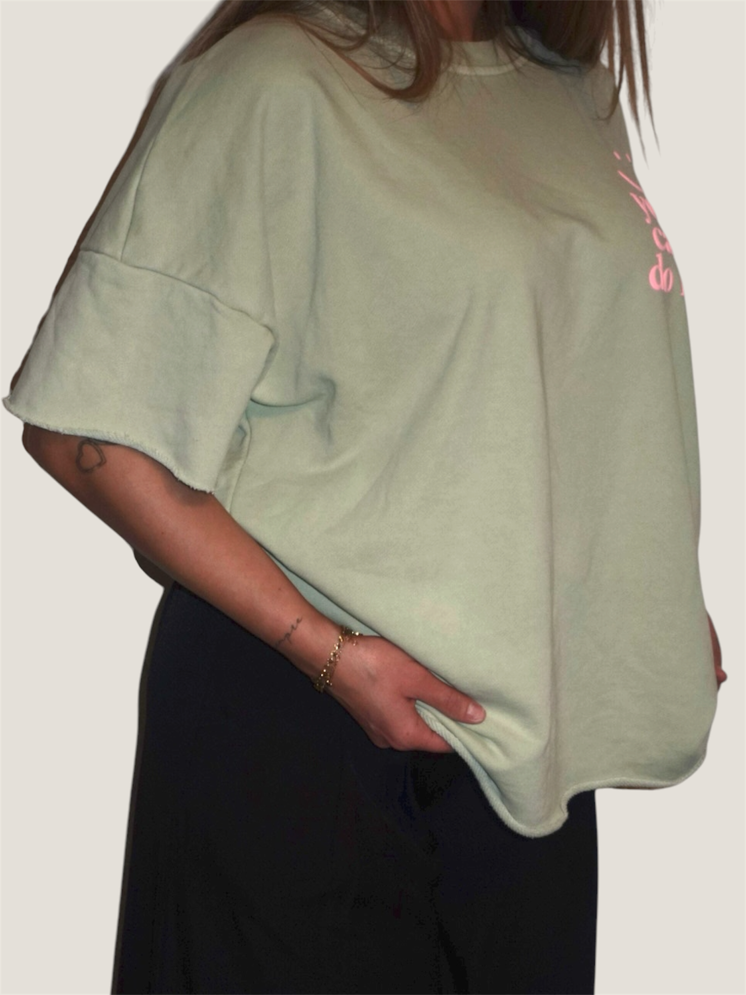 Good Vibes Statement T-Shirt Grün