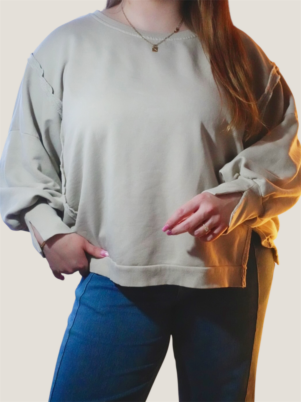 Beige Cloud Sweatshirt